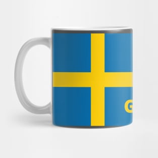 Gothenburg City in Swedish Flag Mug